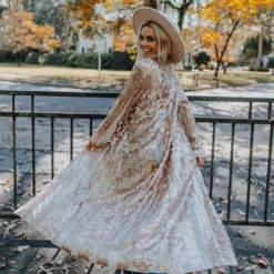 Dongguan Haohoo Clothing CO., Ltd Pre-Orders PREORDER The Royal Sequin Duster - Rose Gold