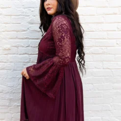 D & J Industries The Delilah Bohemian Dress - Purple