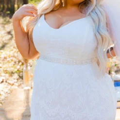 D & J Industries Bridal Shine Brighter Dress - White