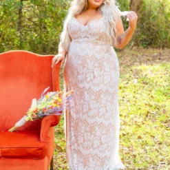 D & J Industries Shine Brighter Dress - Ivory