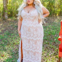 D & J Industries Shine Brighter Dress - Ivory