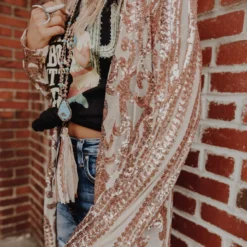 Dongguan Haohoo Clothing CO., Ltd Pre-Orders PREORDER The Royal Sequin Duster - Rose Gold