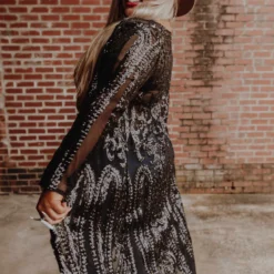 Dongguan Haohoo Clothing CO., Ltd Pre-Orders PREORDER The Royal Sequin Duster - Black