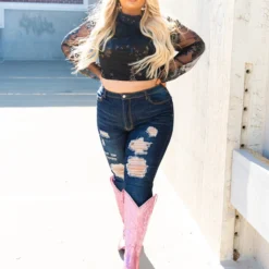 Prachi Leather PREORDER Just Call Me Dolly Pink Cowgirl Boots - Wide Calf Pre-Orders