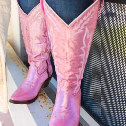 Prachi Leather PREORDER Just Call Me Dolly Pink Cowgirl Boots - Wide Calf Pre-Orders