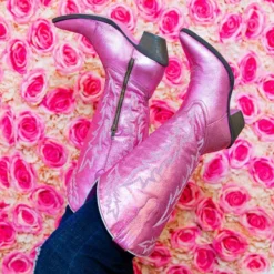 Prachi Leather PREORDER Just Call Me Dolly Pink Cowgirl Boots - Wide Calf Pre-Orders