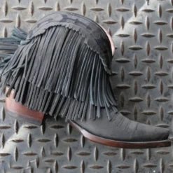 Lane Boots Spitfire Fringe Booties Black By Lane New Arrivals