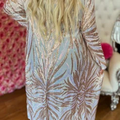 Dongguan Haohoo Clothing CO., Ltd PREORDER The Royal Sequin Duster - White And Gold Pre-Orders