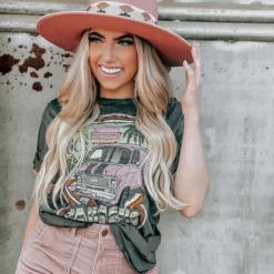 Country Deep 80s Vantastic Distressed Tee New Arrivals