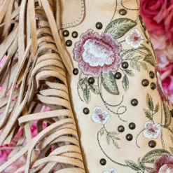 Lane Boots New Arrivals Wallflower Boho Fringe Boot By Lane - Shadow Bone