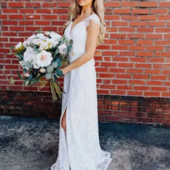 D & J Industries Adore You Dress - White