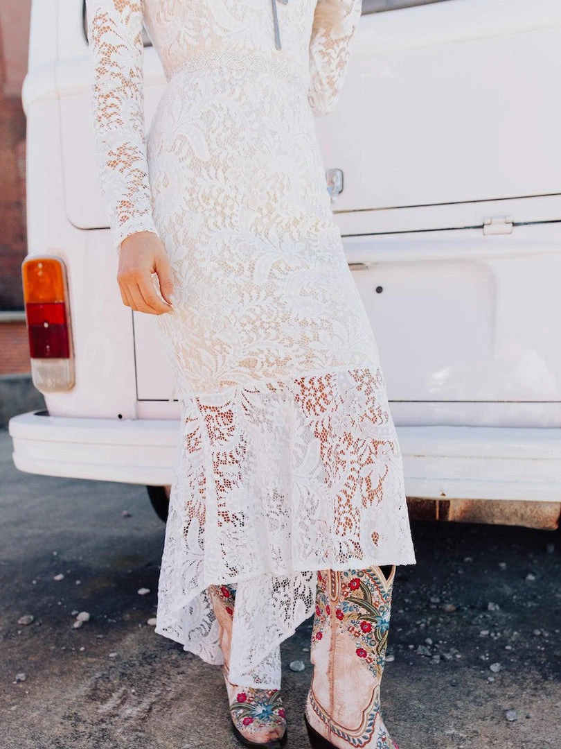 D & J Industries Always Be Mine Dress - White/Neutral 6 D & J Industries Always Be Mine Dress - White/Neutral