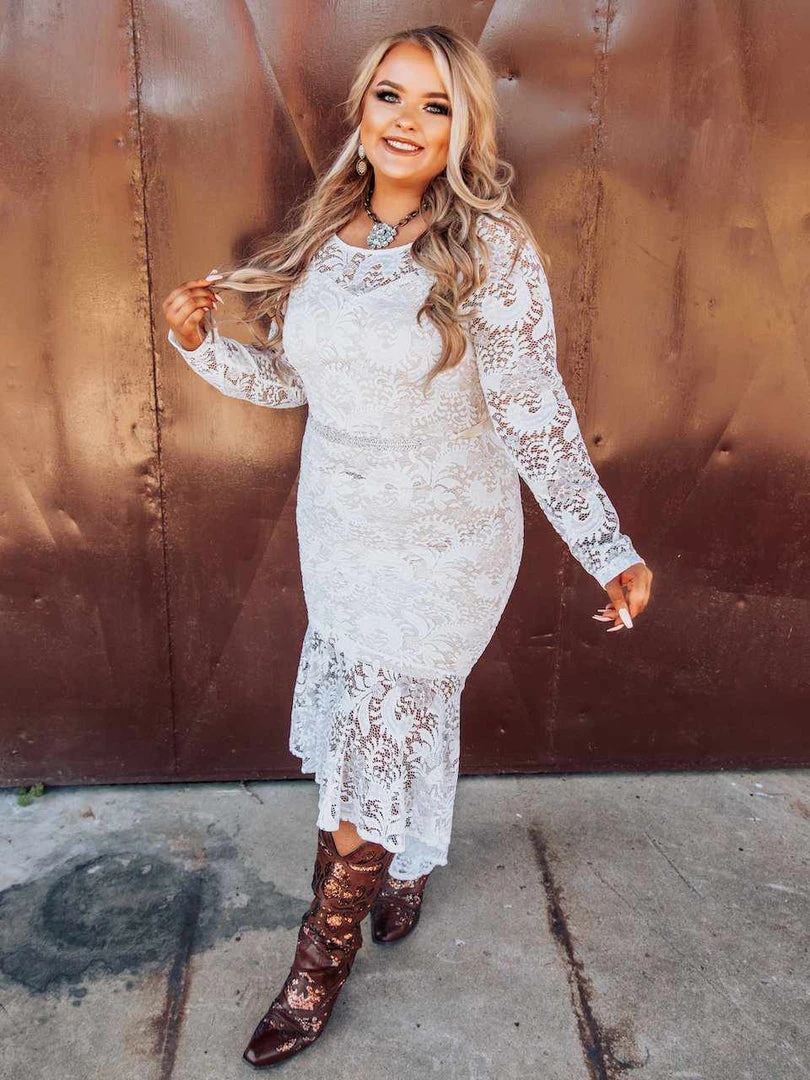 D & J Industries Always Be Mine Dress - White/Neutral 2 D & J Industries Always Be Mine Dress - White/Neutral