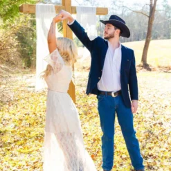 D & J Industries Angel Eyes Dress - Ivory Bridal