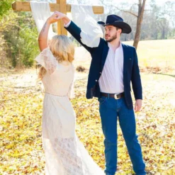 D & J Industries Angel Eyes Dress - Ivory Bridal