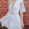 D & J Industries Sale! Anywhere With You Dress - White