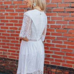 D & J Industries Sale! Anywhere With You Dress - White