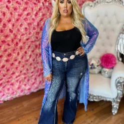 Dongguan Haohoo Clothing CO., Ltd PREORDER The Royal Sequin Duster - Unicorn