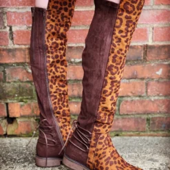 Olem Shoe Corporation Barcelona-22 Leopard Boot Sale!