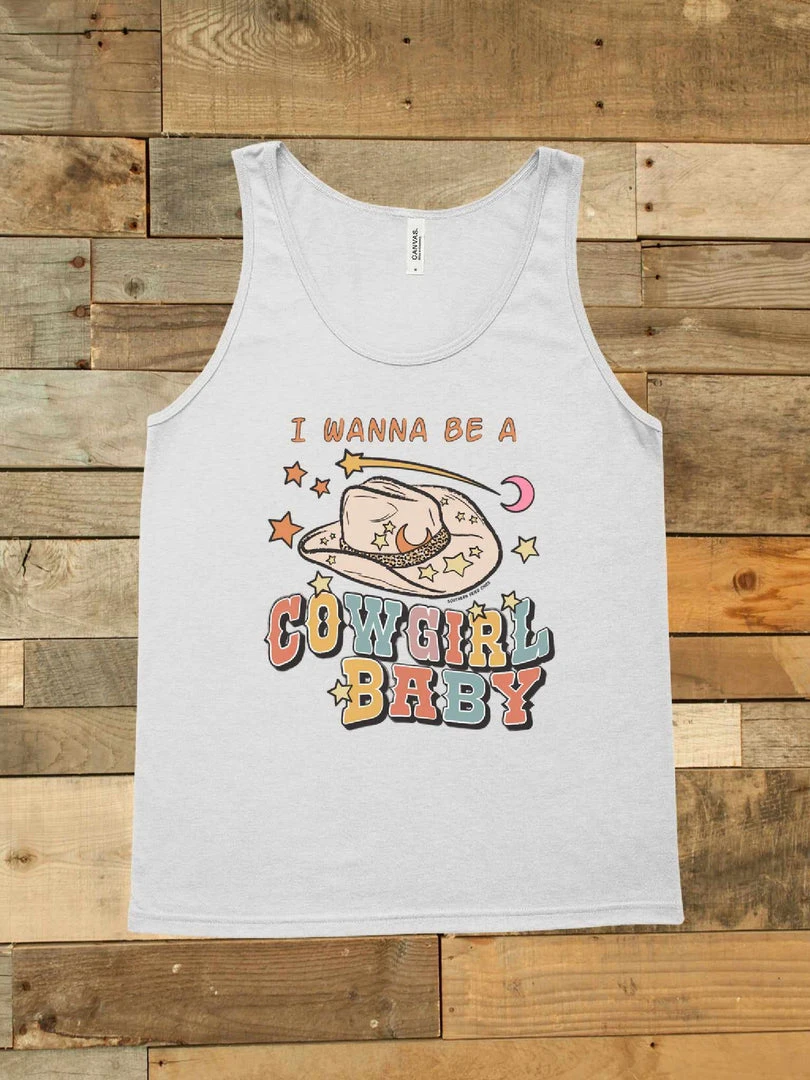GTN I Wanna Be A Cowgirl Baby Tank 1 GTN I Wanna Be A Cowgirl Baby Tank