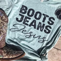 Buckin Barn Tees Boots Jeans Jesus Tee