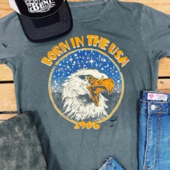 Country Deep Born In The USA Tee Tees