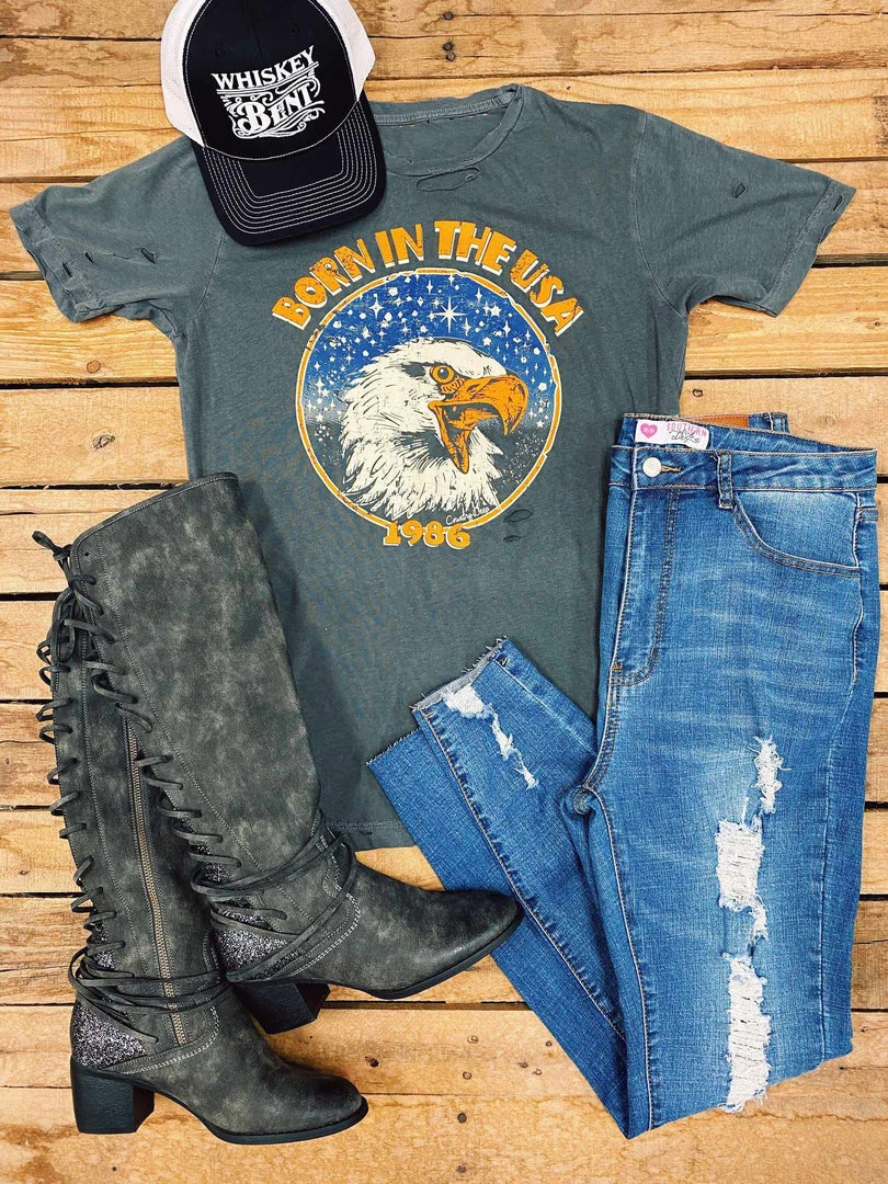 Country Deep Born In The USA Tee Tees 3 Country Deep Born In The USA Tee Tees