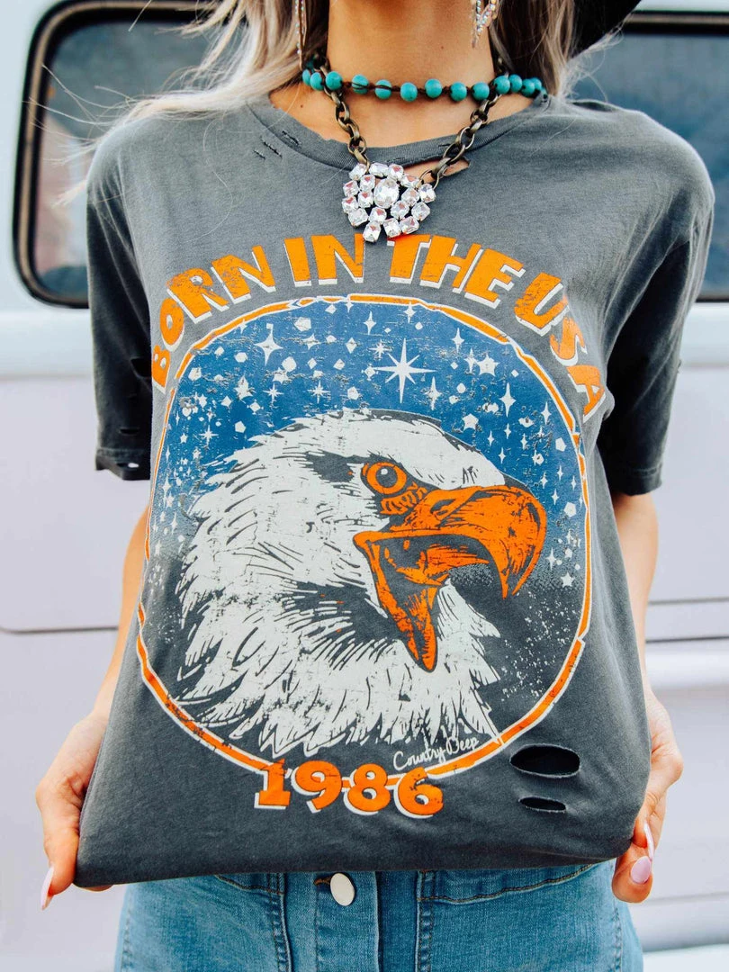 Country Deep Born In The USA Tee Tees 1 Country Deep Born In The USA Tee Tees