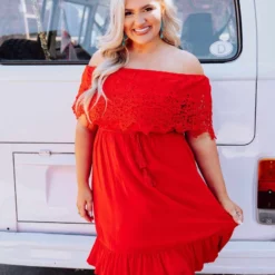 D & J Industries Clothing Bride Babes Dress - Red