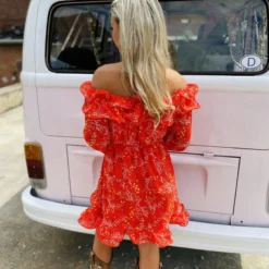 Southern Fried Chics Burnin Love Off Shoulder Dress 11 Southern Fried Chics Burnin Love Off Shoulder Dress
