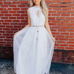 D & J Industries Call You Mine Dress - White