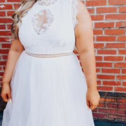 D & J Industries Call You Mine Dress - White