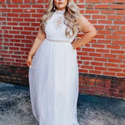 D & J Industries Call You Mine Dress - White