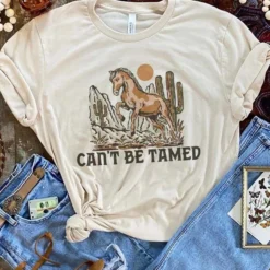 Miss Mud Pie Cant Be Tamed Tee - Cream Clothing