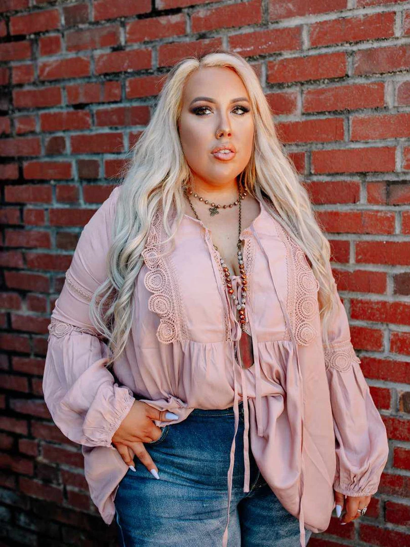 D & J Industries Circle Of Love Top - Blush Tops 1 D & J Industries Circle Of Love Top - Blush Tops