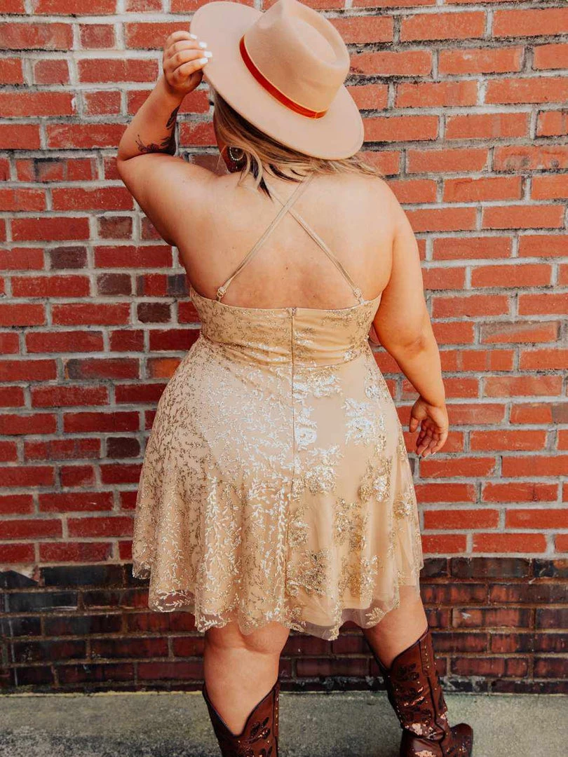 D & J Industries Co., LTD. Sale! Class And Sass Dress - Gold/Neutral 2 D & J Industries Co., LTD. Sale! Class And Sass Dress - Gold/Neutral