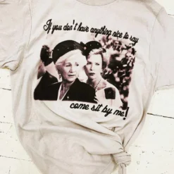 Bling-A-Gogo Come Sit By Me Tee - Light Grey