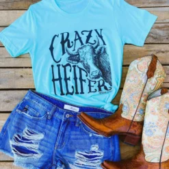 Miss Mud Pie Tees Crazy Heifer Tee