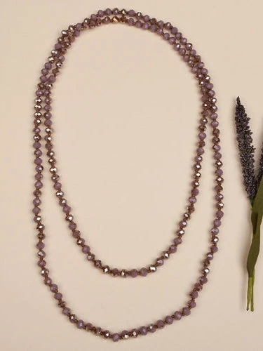 Your Fashion Wholesale Accessories Crystal Beaded Necklace In Purple 2 Your Fashion Wholesale Accessories Crystal Beaded Necklace In Purple
