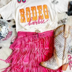 4B Custom Designs LLC Rodeo Barbie T-shirt