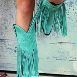 Lane Boots Dreamer Turquoise Fringe Boots By Lane