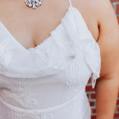 D & J Industries Dressed In White Dress - White Sale!