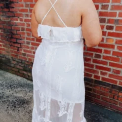 D & J Industries Dressed In White Dress - White Sale!