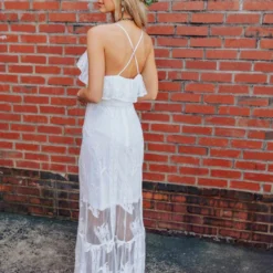 D & J Industries Dressed In White Dress - White Sale!