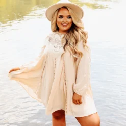 D & J Industries Sale! Every Little Thing Dress - Ivory