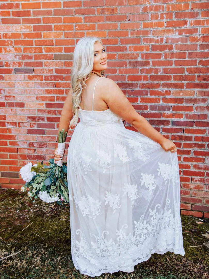 D & J Industries Feel Like A Lady Dress - Ivory 4 D & J Industries Feel Like A Lady Dress - Ivory