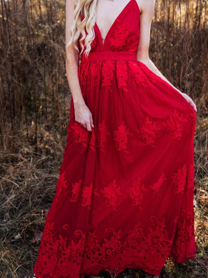 D & J Industries Sale! Feel Like A Lady Dress - Red 3 D & J Industries Sale! Feel Like A Lady Dress - Red