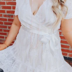 D & J Industries Feelin' Flirty Dress - White