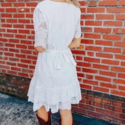 D & J Industries Feelin' Flirty Dress - White