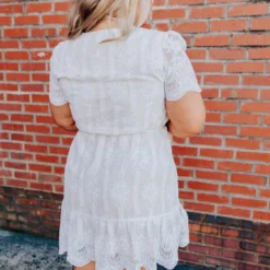 D & J Industries Feelin' Flirty Dress - White